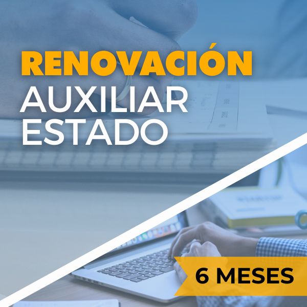renovar curso auxiliar del estado 6 meses