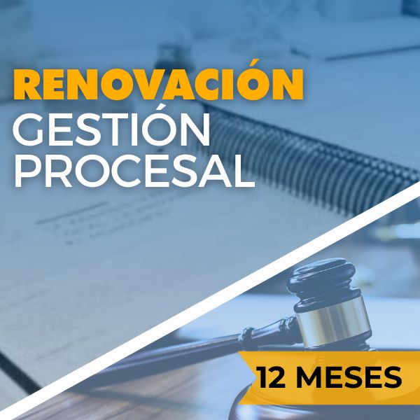 renovar curso gestión procesal 12 meses