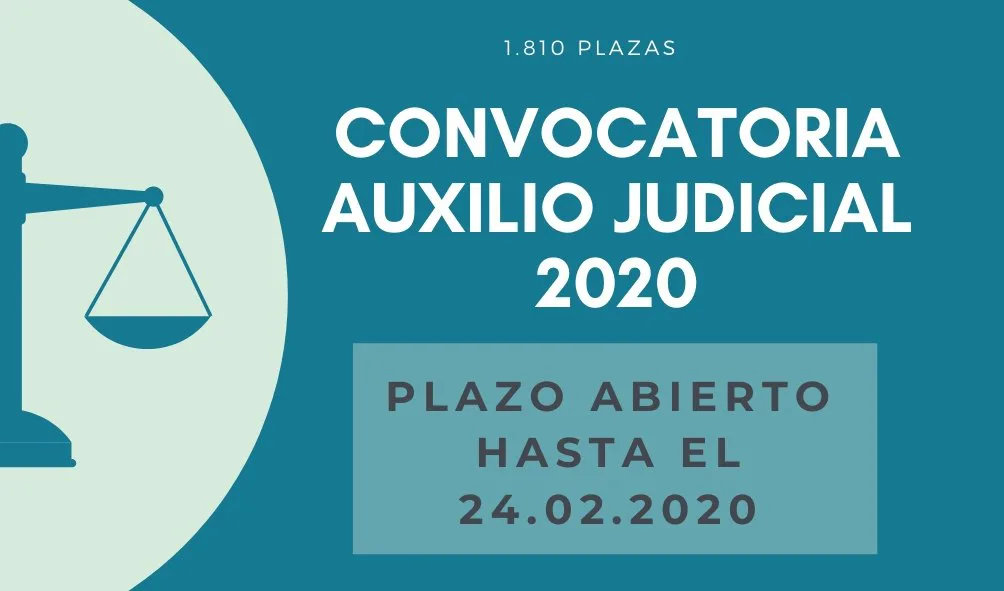 CONVOCATORIA AUXILIO JUDICIAL 2020 - INSTANCIAS