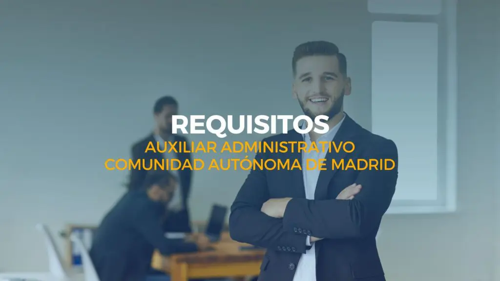 requisitos auxiliar de la comunidad de madrid