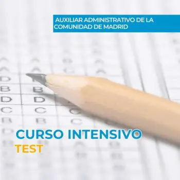 curso intensivo de tests de auxiliar administrativo de la comunidad de madrid