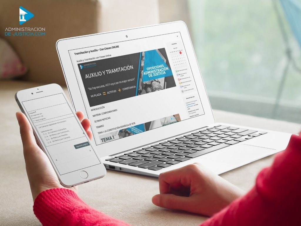 Campus Virtual de Academia ADJ con el temario actualizado