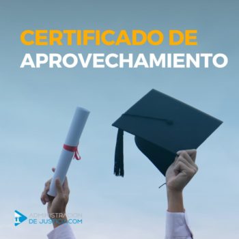 CERTIFICADO DE APROVECHAMIENTO