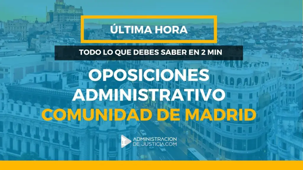 oposiciones administrativos comunidad de madrid