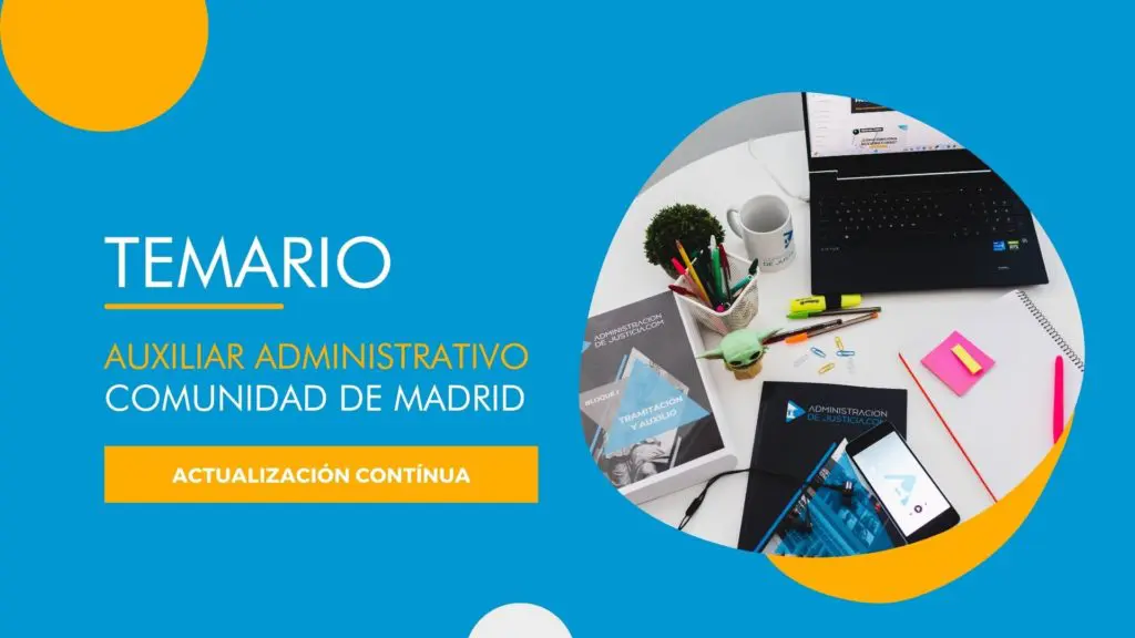 temario auxiliar administrativo comunidad de madrid