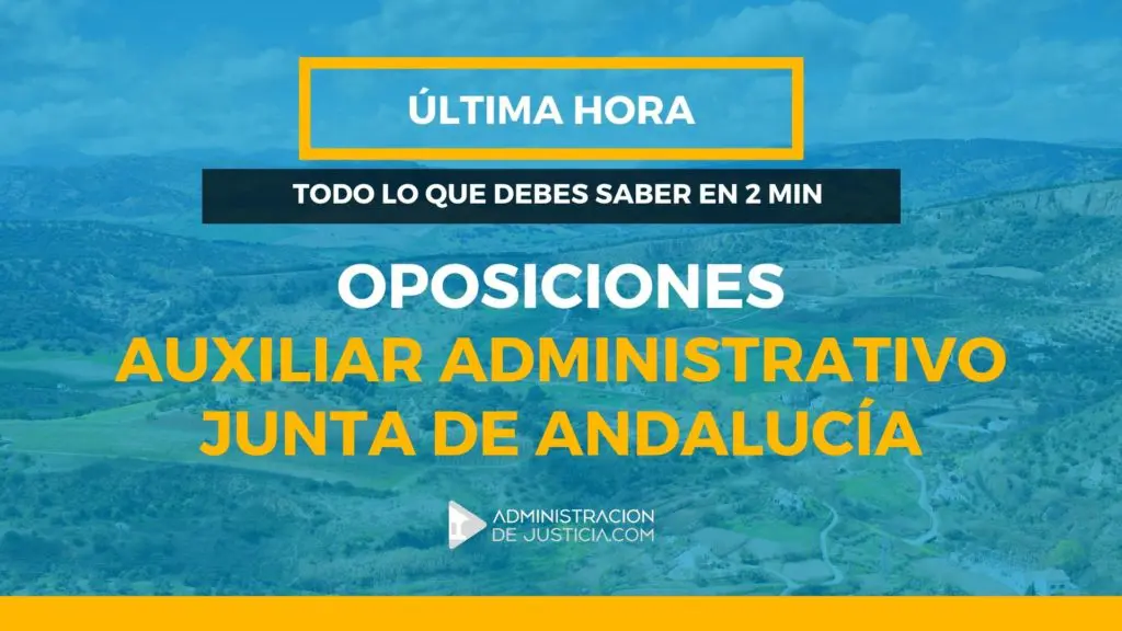 oposiciones auxiliar administrativo junta de andalucia