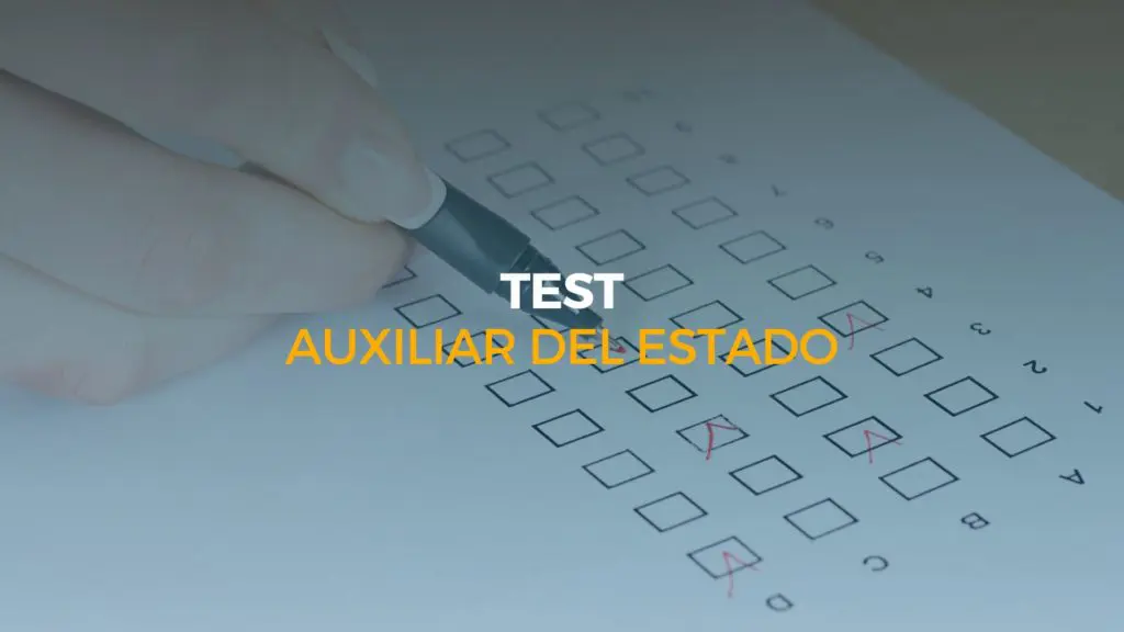 test auxiliar administrativo del estado