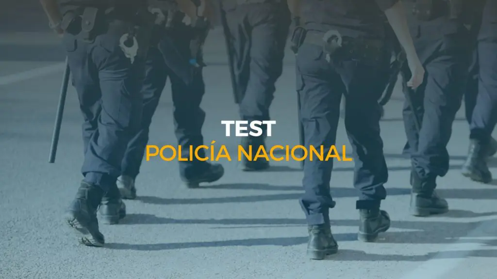 test policía nacional