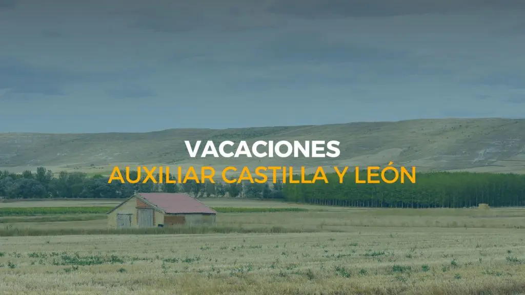 vacaciones auxiliar castilla y león