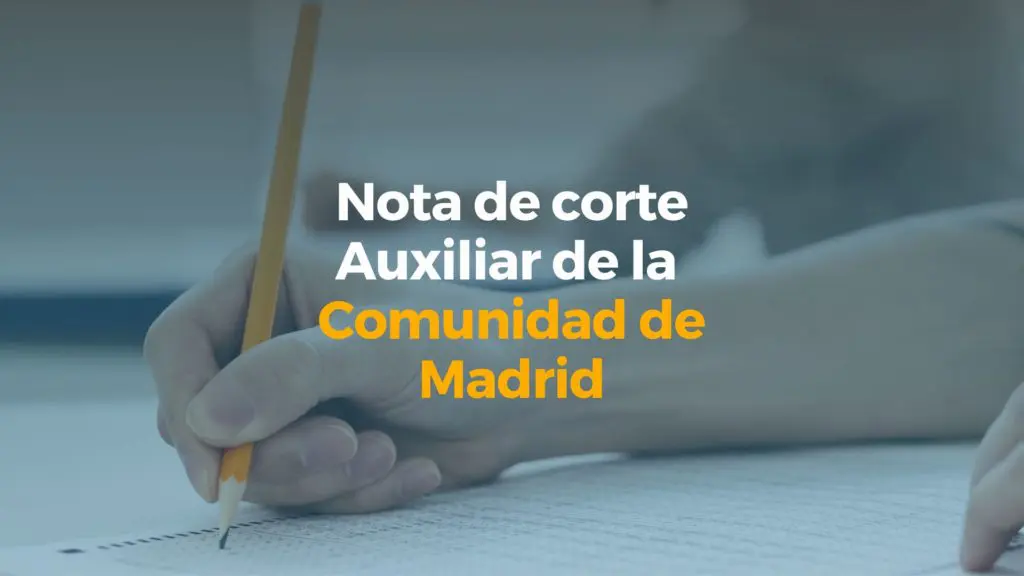 nota de corte administrativo comunidad de madrid