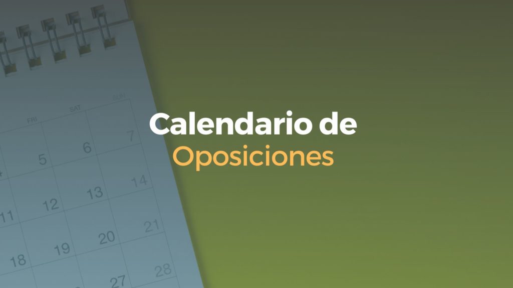 calendario de oposiciones
