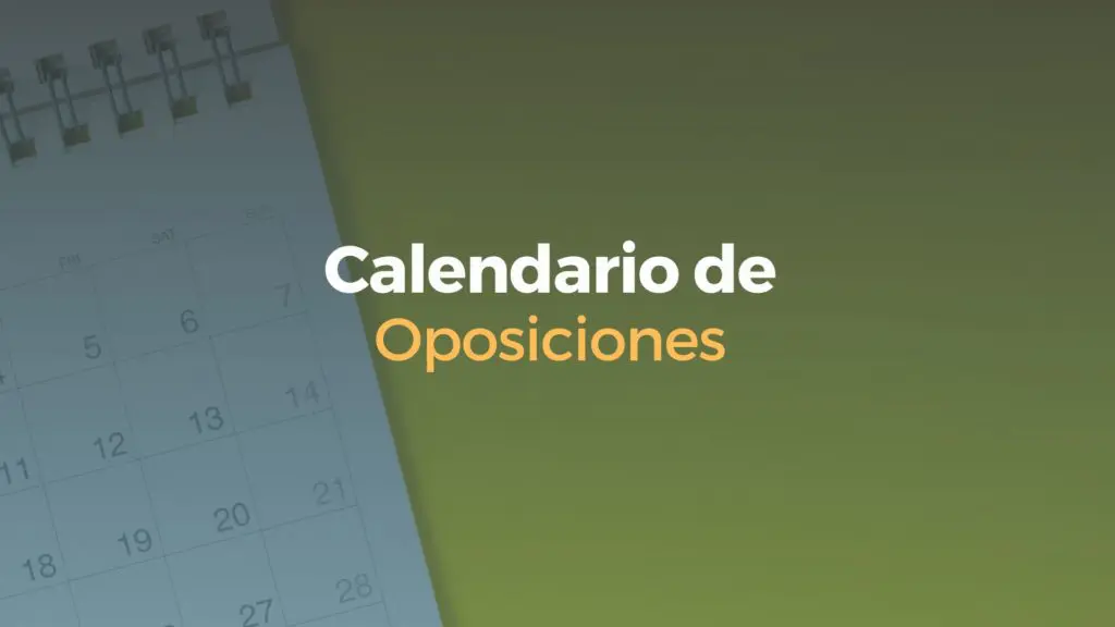 calendario de oposiciones