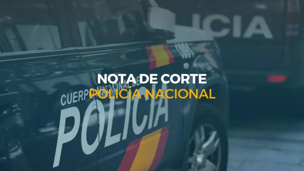 nota de corte policía nacional