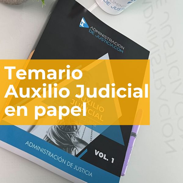 temario auxilio judicial en formato papel