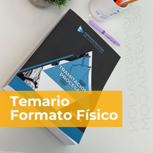 temario en papel de la oposición a tramitación procesal