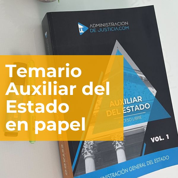 temario de auxiliar administrativo del estado en formato papel