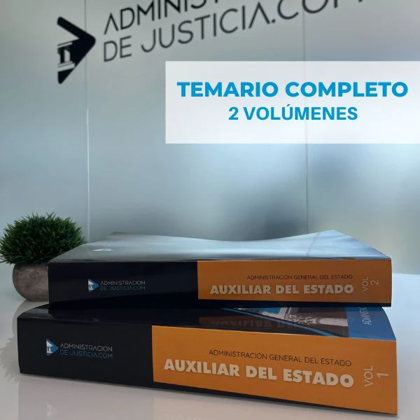 2 volúmenes temario auxiliar administrativo del estado