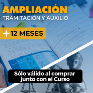 Ampliación Curso Auxilio/Tramitación (12 meses)