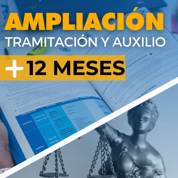 ampliación curso auxilio tramitación 12 meses
