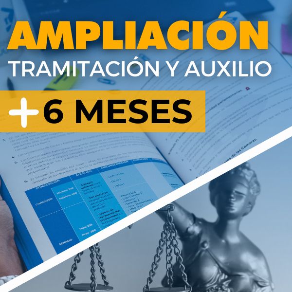 ampliación 6 meses curso auxilio judicial tramitación procesal