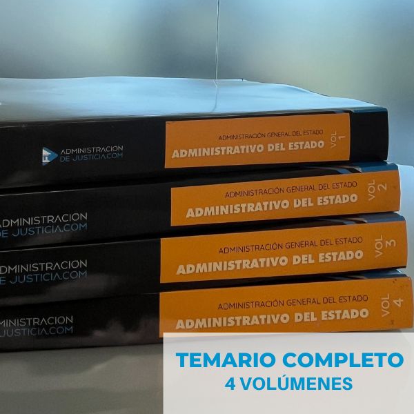 temario en papel administrativo del estado 4 volúmenes