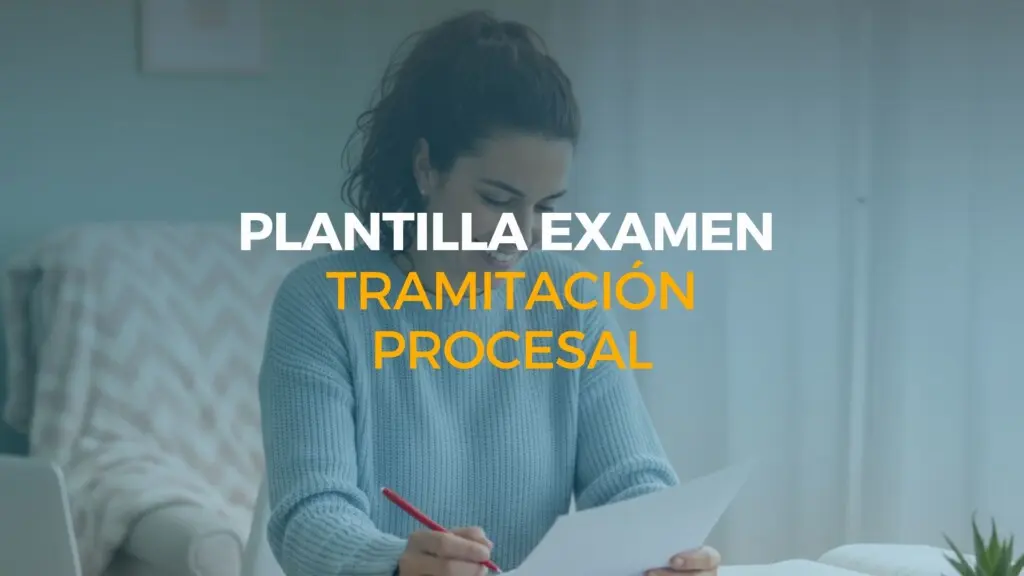 plantilla examen tramitación procesal