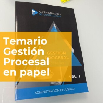 temario en papel gestión procesal