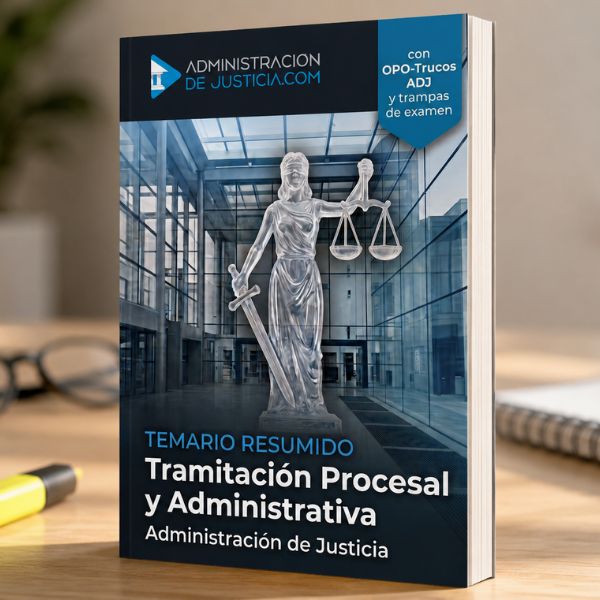 Temario Resumido Tramitación Procesal 2026, Academia ADJ