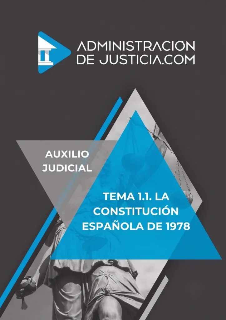 Página 1 de la vista previa del Tema 1 del temario de Auxilio Judicial en PDF