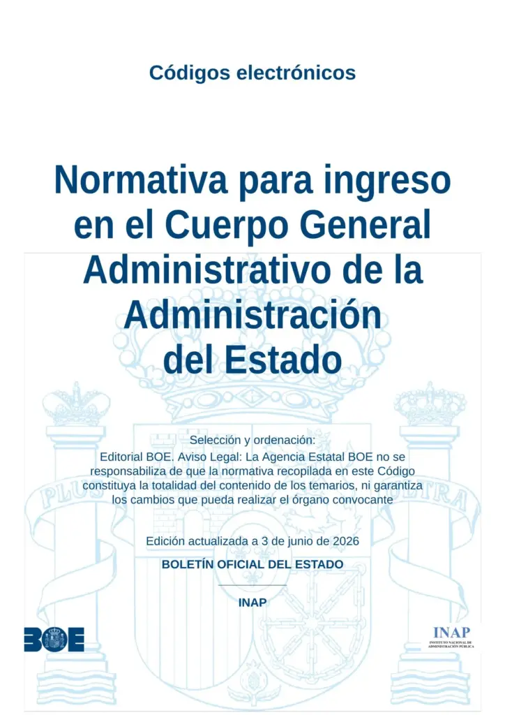Página 1 de la vista previa del temario de Administrativo del Estado en PDF