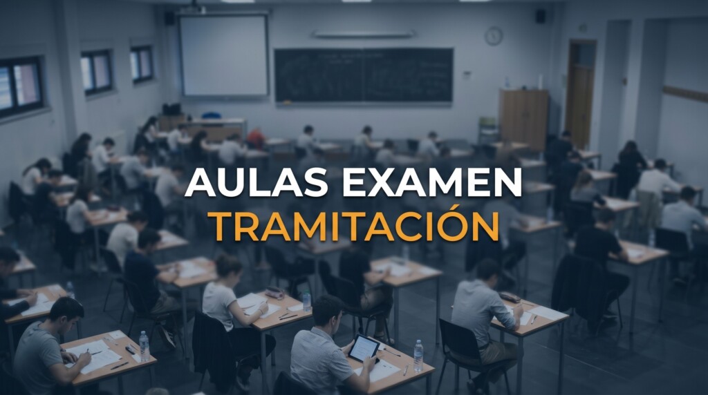 aulas examen Tramitacion 3 de octubre 2026